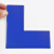 冰禹 四角定位贴12个 12.5*5CM 桌面地面6S管理标签贴纸地贴 蓝色L型 BYyn-651