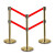 竹特 双层隔离带 伸缩带警戒线排队护栏警戒带 钛金 3米线 一根装（默认发红色带子）企业定制