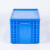 建功立业物流箱GY3244外径:605*400*340mm蓝色平盖