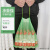 e洁可降解抽绳垃圾袋60*70cnm收口塑料袋物业酒店清洁分类办公厨卫 加厚绿色 DT116070-36-1包
