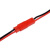 JST对插线 2P连接线 D公母插头 2Pin 红黑色 单头线长10/20CM 母头 10cm普通10条