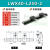 X轴燕尾槽滑台LWX40/25/60-100长行程齿轮齿条型手动位移微调平台 LWX40-L250-2行程210+双滑块