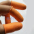 20个50个100个劳保乳胶橡胶工业加厚耐磨麻点切口颗防滑手指套 橙色小号S(20个)