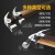 木井方（Mujingfang）羊角锤高碳钢铁锤锤子带磁性多用双叉拔钉器木柄圆头弯尾平面10-OZ带磁性