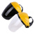 海斯迪克 gnjz-1051 耐高温氩弧焊防护面罩 透明有机玻璃焊接防护面罩 电焊黄顶面罩 黑色