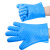 易美丽诺 LC0316 硅胶隔热手套 加厚防滑厨房微波炉烘焙防烫五指手套 粉色（1双装）