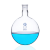 垒固玻璃单口圆底烧瓶24#实验室蒸馏瓶50/100/150/250/500/1000ml 25ml/24#