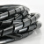 海斯迪克 HKW-303 缠绕管 电线线束保护带 绕线管 PE塑料保护套 包线管绕线套管 14MM（黑色）6米/卷×2卷
