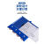 仓库磁性标签牌库位卡标识牌塑料牌分类计数卡标签卡货架标签磁铁 强磁蓝色7X4厘米