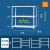 重巡(长50x宽40总高度80三层板)货架置物架落地多层小货架铁架子三层小型简易架子储物架剪板H1