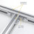 BONZEMON 铝合金走线架连接件配件 双孔拐角GJ-2 转角90度 镀铬 厚3.5mm