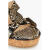 周仰杰（Jimmy Choo） 618女士ALEILI100蛇皮质感坡跟凉鞋 Animal print 36.5 EU