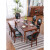 凤维美式餐桌小户型餐桌椅组合做旧乡村法欧式桌子长方形西餐厅桌 1.8长桌+8椅