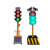 太阳能红绿灯交通信号灯驾校学校十字路口移动红绿灯警示灯 直径300-12圆灯系列