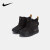 耐克（Nike）童鞋儿童保暖靴子冬季男女童雪地靴加厚加绒棉鞋AV8338 黑/金属金-狼灰 23.5码