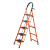 工拓（Gratool）五步多功能折叠梯铝合金人字梯1.47-2.6m 直梯2.96-5.15m 1个 30天