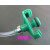 日式武藏点胶机点胶适配器EFD点胶针筒套头组件/美式转接头连接管 5CC绿色
