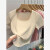 妃丽慕尚（FEILIMUSHANG）卡通短袖T恤女夏季2023新款设计感小众纯棉正肩修身显瘦短款上衣 813-206白色 S