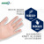 爱马斯AMMEX 一次性手套PVC手套透明手套餐饮实验室清洁薄膜无粉防滑美容烘赔手套 经济型-100只装 中号M#