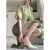 朵莉恩改良版旗袍中国风2024新款送考改良民国风大小姐夏季日常穿气质端 绿色 S