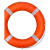 救生圈成人船用标准型实心塑料救生圈防汛大浮力大人2.5 救生圈不锈钢支架201