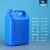 工业级实验室器皿带盖酒精桶塑料壶油桶酒壶密封桶塑料桶扁桶10L升10公斤20斤蓝色耐酸碱 10L-蓝色（2个装）
