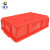 固乡 塑料盒子长方形小方盒 加厚塑料盒零件盒螺丝分类盒收纳储物盒 小方盒 红色 3号# 外径255*170*75mm