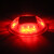 太阳能圆形塑料道钉灯LED货车追尾防雾警示灯船用防水夜间 闪光灯 红色闪烁10LED灯