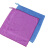 兰诗（LAUTEE）DA1080 清洁方巾挂钩超细纤维毛巾清洁手帕 天蓝色30*30cm10条装