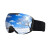 出极 专业滑雪镜 双层防雾可卡近视镜防紫外线滑雪护目镜单板双板滑雪眼镜 黑色