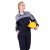 斯卡地尔（Scotoria）夏季工作服套装 分体式长袖工装舒适高棉 CVC1401灰蓝色 1套4XL码