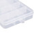 冰禹 BYA-420 零件盒 塑料透明工具分类箱 工具螺丝盒 36格（276*178*45）