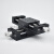 铝合金二维XY轴手动移动滑台微调不锈钢丝杆光学位移平台 双行程60*60mm带底板滑台