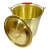 防爆一体成型铝制黄铜带盖子石油化工废料储存桶手提水铝桶 铝桶直形15L无盖一体成型
