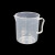 希万辉 实验室多种规格量杯刻度杯塑料烧杯器皿 500ml 5个装