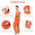 环卫雨衣雨裤套装男保洁橙色带反光条分体式道路施工清洁工人工地 牛津布晶格反光条雨衣橘红色 M
