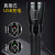 派力德（Pailide）强光手电筒XHP50远射探照USB充电伸缩变焦铝合金手提灯 黑色