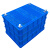 海斯迪克 HKCC18 加厚蓝色塑料筐 快递物流框 575-250筐外610*410*260mm