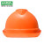免费印字 梅思安ABS安全帽工地电力监理领导甲方客户考察透气国标头盔加厚透气定制LOGO 橙色 透气型ABS超爱戴