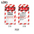 LOTO部门款标识牌BD-P15工业设备安全警示牌PVC危险锁定上锁中英文可擦写140*75MM BD-P02