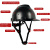 达林韦尔 碳纤维纹路 工地盔 安全帽 ABS工业防砸防撞工程建筑 国标 印字 碳纤维色亮红 