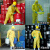 防酸碱工作服轻型防化服防护服危险品运输化学实验室喷农药喷漆 黄色（增强型化学防护服）+护目镜 XL