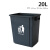 100升120 240L超大号户外垃圾筒工业垃圾桶带盖塑料特大环卫大型 50L无盖(灰蓝备注)