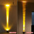 益优亮一束光聚光远程射灯户外防水墙壁光柱灯室外酒店外墙光束洗墙灯 42W-金黄光