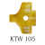 惠利得双面电极帽修磨器刀片机器人非标定制1316圆头尖头KTW-12刀片 KTW-105