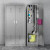 不锈钢清洁工具收纳柜拖把扫把卫生柜保洁柜杂物柜子储物柜 双门清洁柜 (201不锈钢) 1.1mm