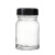 谋福 透明玻璃样品瓶 化学试剂瓶带内塞密封小瓶 （75ml+pe内塞） 