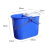 洗拖把桶手动老式地拖桶挤水涮墩布桶拖地桶挤水桶手压单桶 圆形地拖蓝色