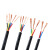 竹江电线电缆  RVV 5*1平方国标5芯电源线 五芯多股无氧铜丝软护套线 黑色 50米/卷