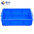 固乡塑料盒子长方形（小方盒）物料盒加厚周转箱元件盒收纳盒工具盒零件盒龟箱 X6# 蓝色 385*245*100mm